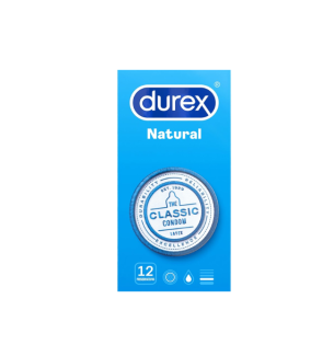 DUREX  NATURAL  PLUS 12 PRESERVATIVOS