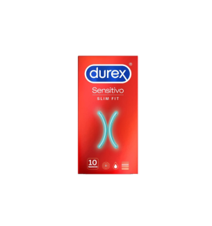 SENSITIVO SLIM FIT DUREX 10UDS